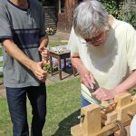 2014-08-14-EMAProject-PeterHolmesStudio-London-PoetovioTibiaReconstructionProject-WorkingonRomanLathe-StefanHagel-PeterHolmes